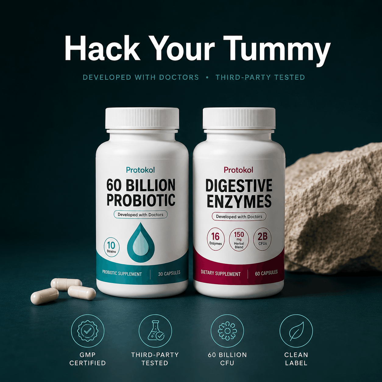 Hack My Tummy Bundle: Bloating, Digestion &amp; Immune Support