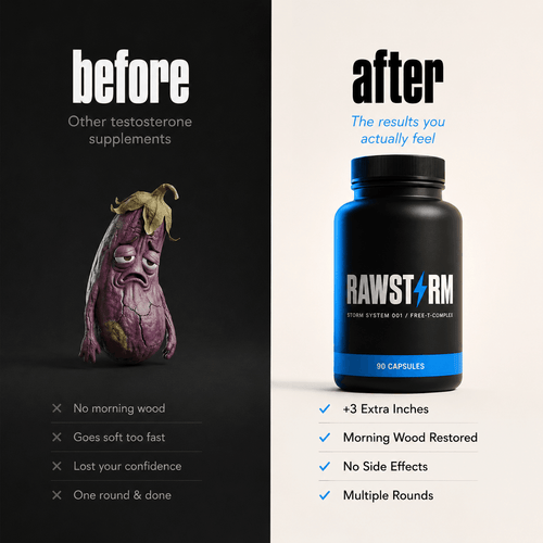 Rawstorm: Natural Testosterone & Bedroom Performance