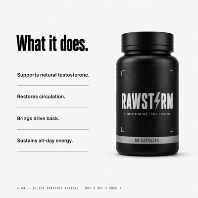 Rawstorm: Natural Testosterone & Bedroom Performance